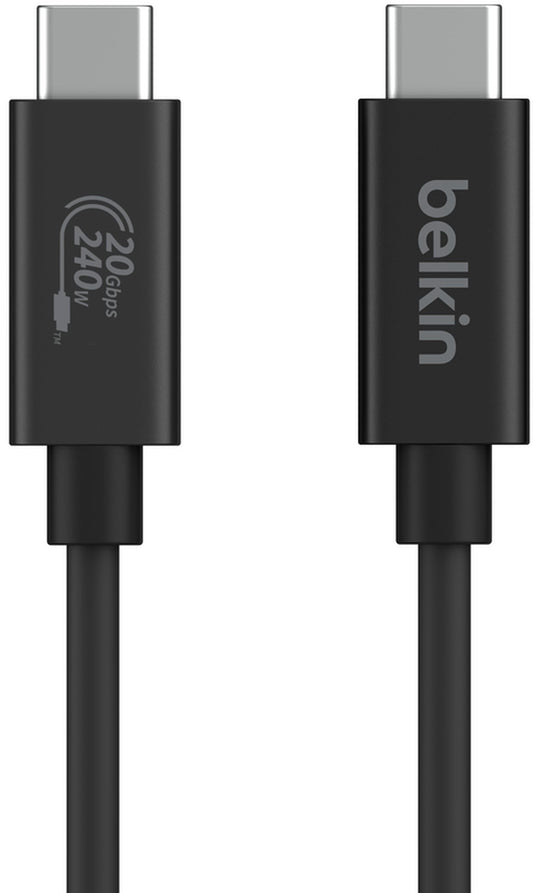 USB-C Data- en Oplaadkabel - USB-C Belkin Connect, 240W, 2m, Zwart INZ004bt2MBK