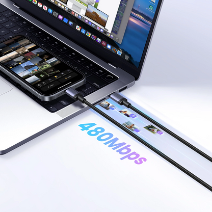 USB-C Data- en Oplaadkabel - USB-C UGREEN, 100W, 3m, Zwart