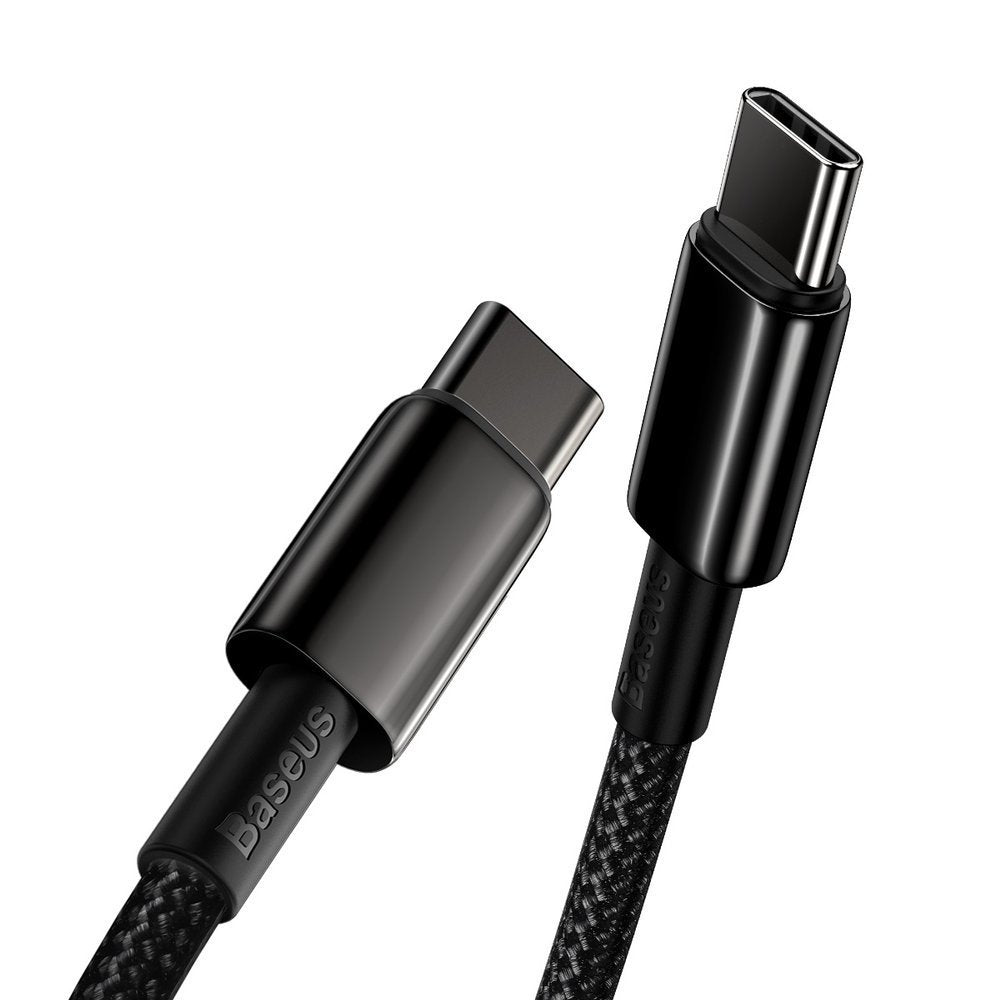 USB-C Data and Charging Cable - USB-C Baseus Tungsten Baseus Tungsten Gold, 100W, 2m, Black CATWJ-A01 CATWJ-A01