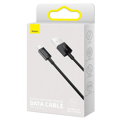 Baseus Superior Series USB-A to microUSB Data and Charging Cable, 18W, 2m, Black CAMYS-A01 