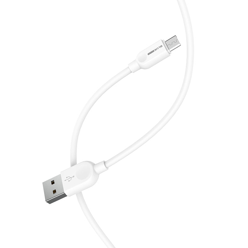 USB-A to microUSB Data and Charging Cable BLUE Power BM2BX14 LinkJet, 18W, 2m, White