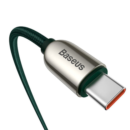 USB-C Data and Charging Cable - USB-C Baseus Display Fast Charging, 100W, 1m, Green CATSK-B06