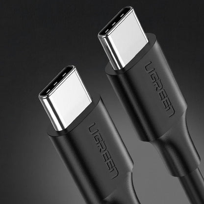 USB-C Data- en Oplaadkabel - USB-C UGREEN US286, 60W, 1m, Zwart
