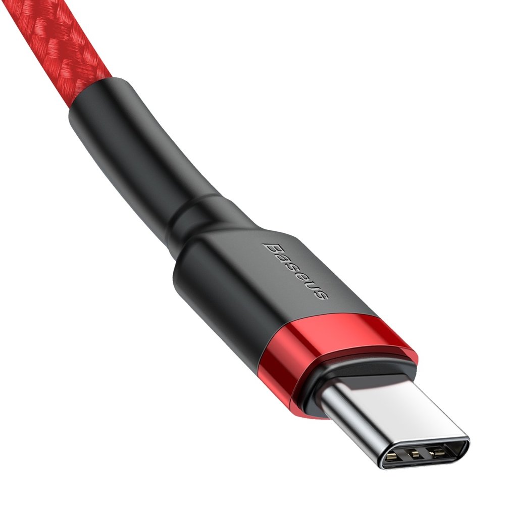 Data and Charging Cable USB-C - USB-C Baseus Cafule, 60W, 2m, Red CATKLF-H09