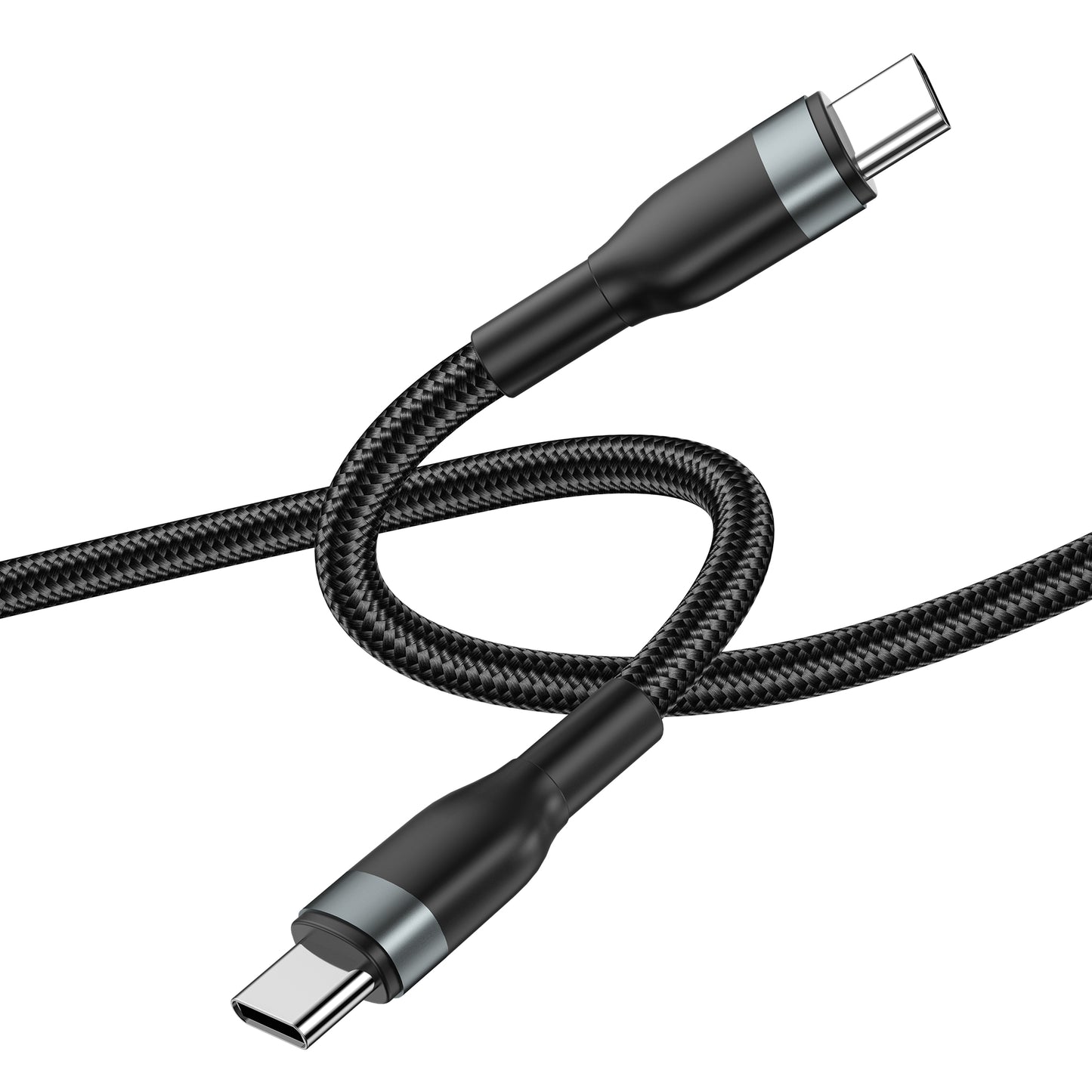 USB-C data- en oplaadkabel - USB-C WiWu Wi-C017, 100W, 1,2 m, zwart 