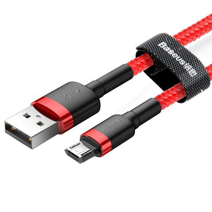 Data and Charging Cable USB-A - microUSB Baseus Cafule, 18W, 1m, Red CAMKLF-B09