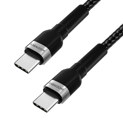 USB-C Data- en Oplaadkabel - USB-C WZK WNBCC2, 65W, 2m, Zwart
