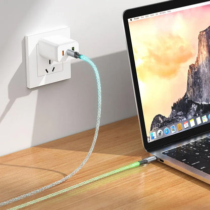 USB-C Data en Oplaadkabel - USB-C HOCO U112, 60W, 1m, Gri