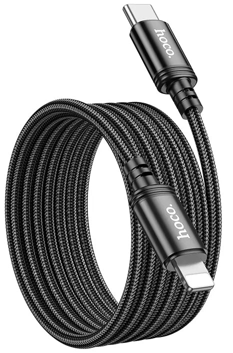 USB-C - Lightning Data- en Oplaadkabel HOCO X89, 27W, 2m, Zwart