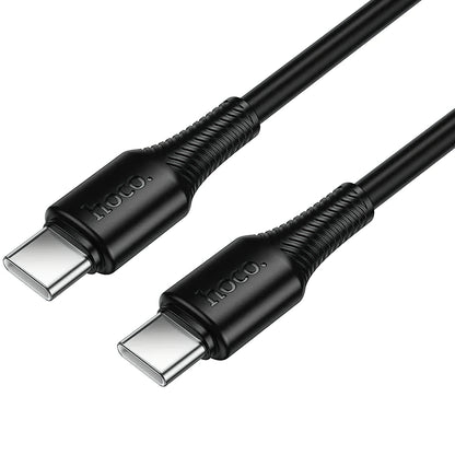USB-C Data- en Oplaadkabel - USB-C HOCO X120, 60W, 1m, Zwart