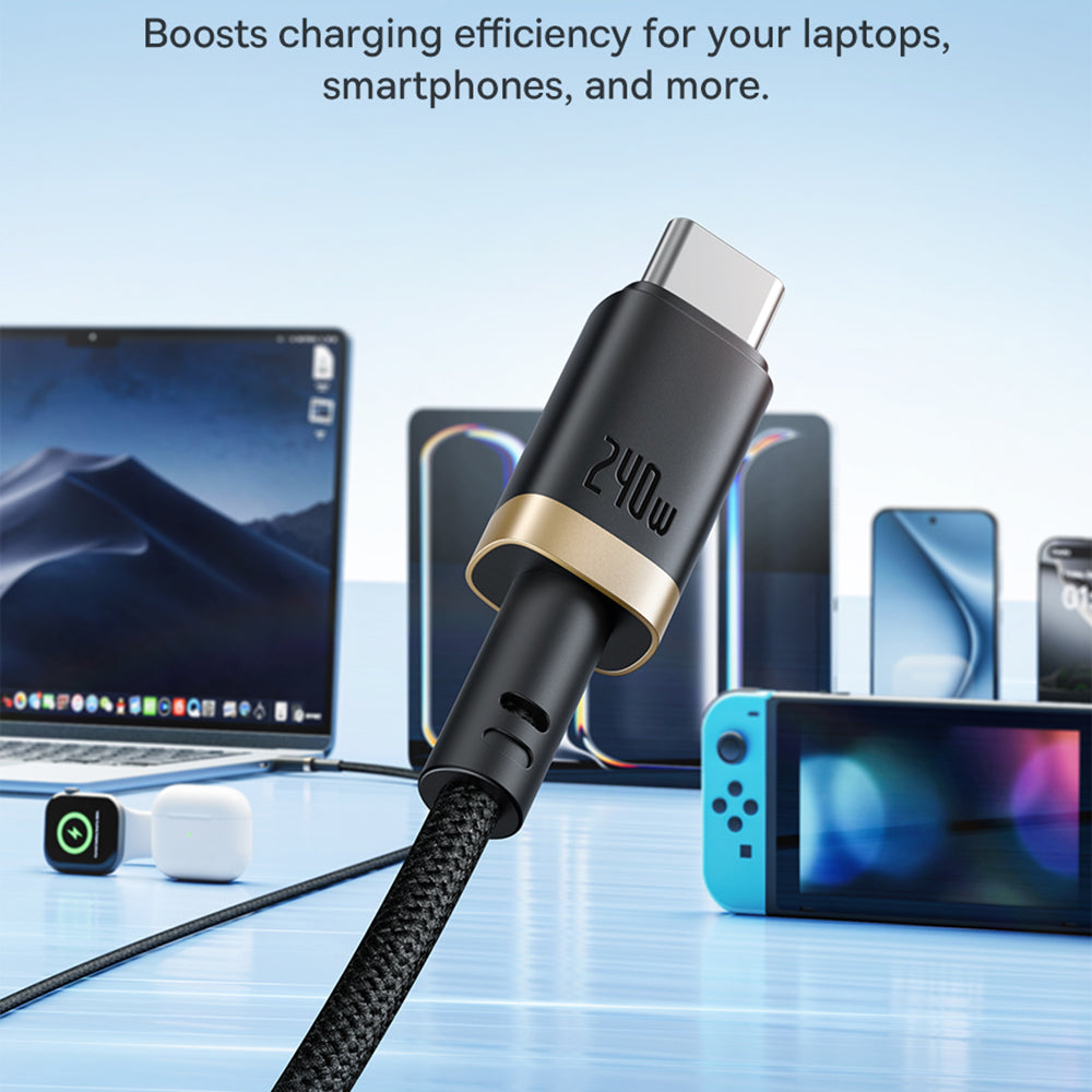 USB-C Data en Oplaadkabel - USB-C Baseus Dura Series, 240W, 1m, Rood P10377803U03-01