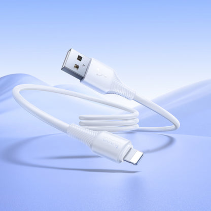Data- en Oplaadkabel USB-A - Lightning HOCO X120, 18W, 1m, Wit