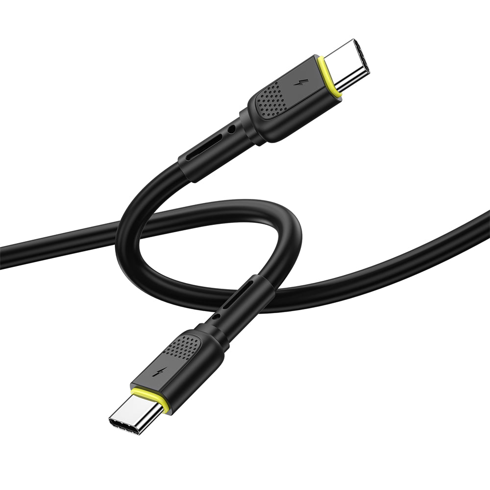 Data- en Oplaadkabel USB-C - USB-C WiWu Wi-C034, 60W, 1.2m, Zwart