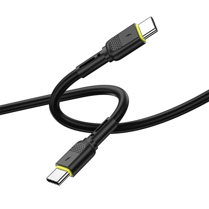 Data- en Oplaadkabel USB-C - USB-C WiWu Wi-C034, 60W, 1.2m, Zwart