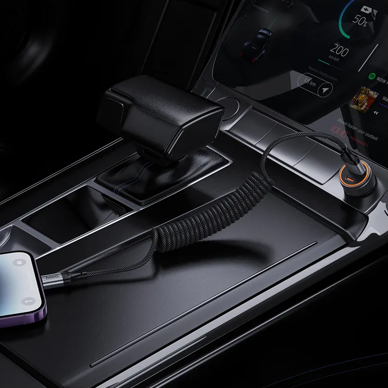 USB-A - Lightning Data- en Oplaadkabel HOCO X121, 27W, 1.5m, Zwart