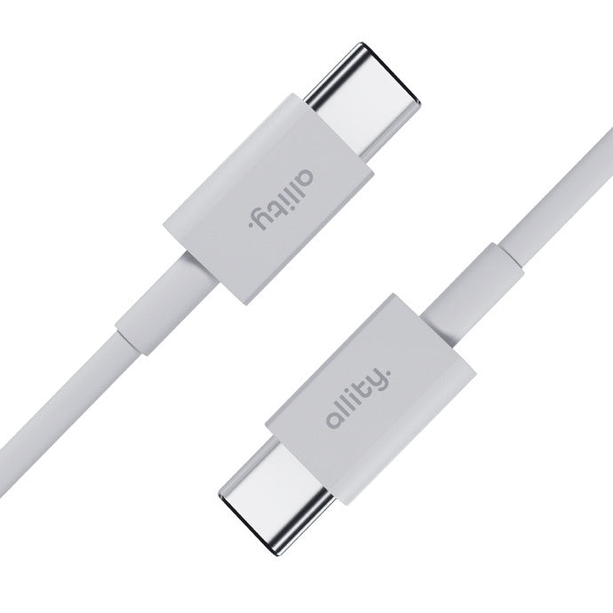 USB-C Data- en Oplaadkabel - USB-C Allity. AUC-03, 100W, 2m, Wit
