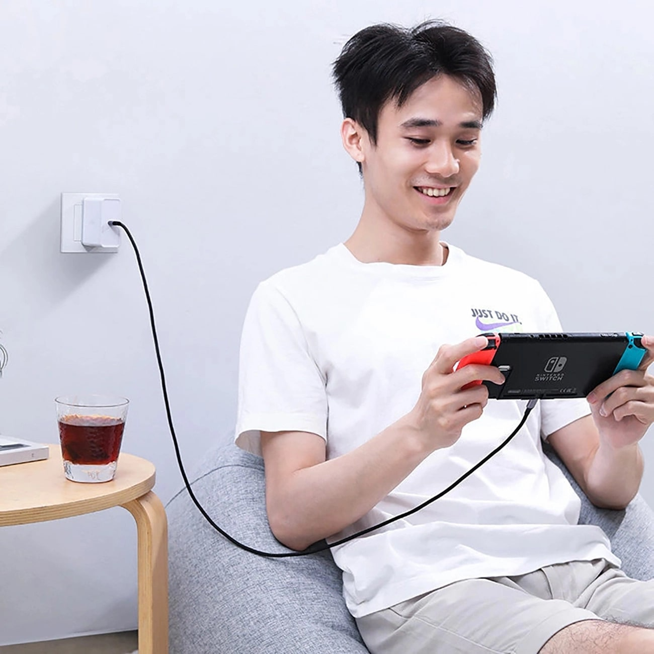 USB-C Data- en Oplaadkabel - USB-C UGREEN US316, 100W, 3m, Gri