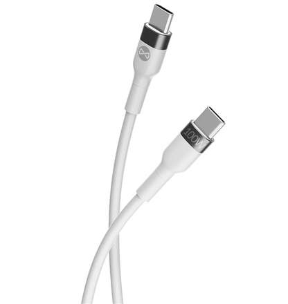 USB-C Data and Charging Cable - USB-C Forever Flexible, 100W, 2m, White