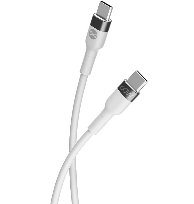 USB-C Data- en Oplaadkabel - USB-C Forever Flexible, 60W, 2m, Wit