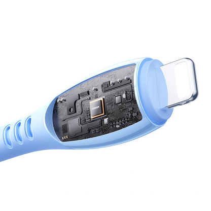 USB-C - Lightning Data- en Oplaadkabel Joyroom S-A59 Vibrant, 30W, 1.2m, Blauw