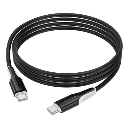 USB-C - USB-C Datakabel en Oplaadkabel Borofone BX119 New, 60W, 1m, Zwart