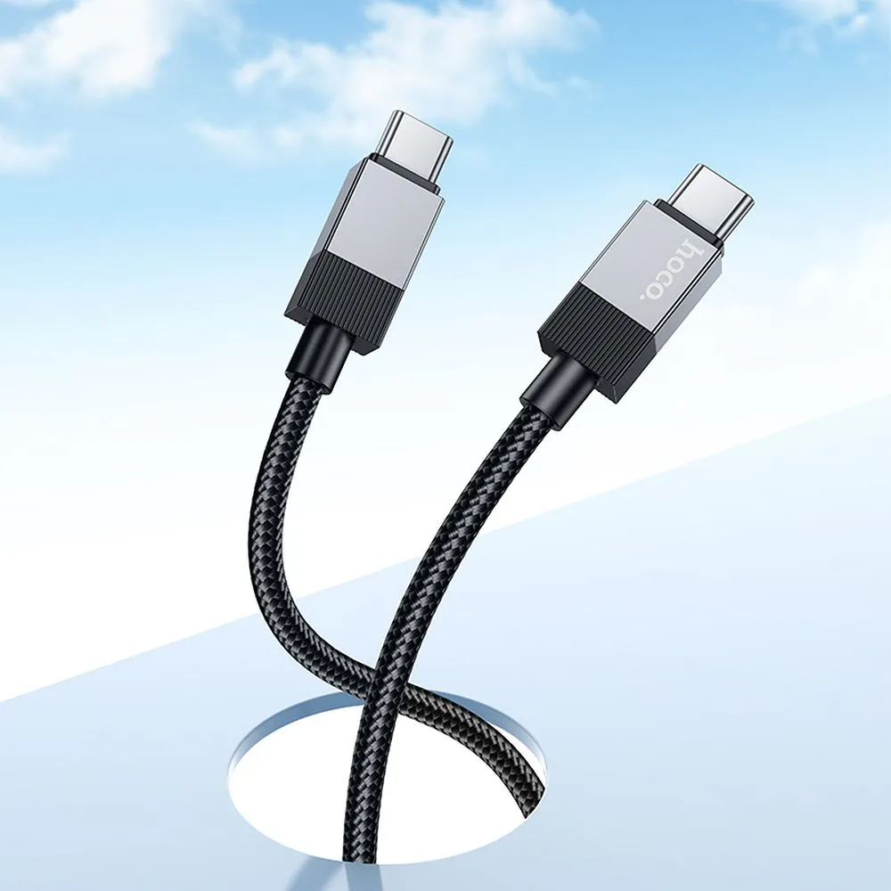 USB-C Data- en Oplaadkabel - USB-C HOCO X110, 60W, 1m, Zwart
