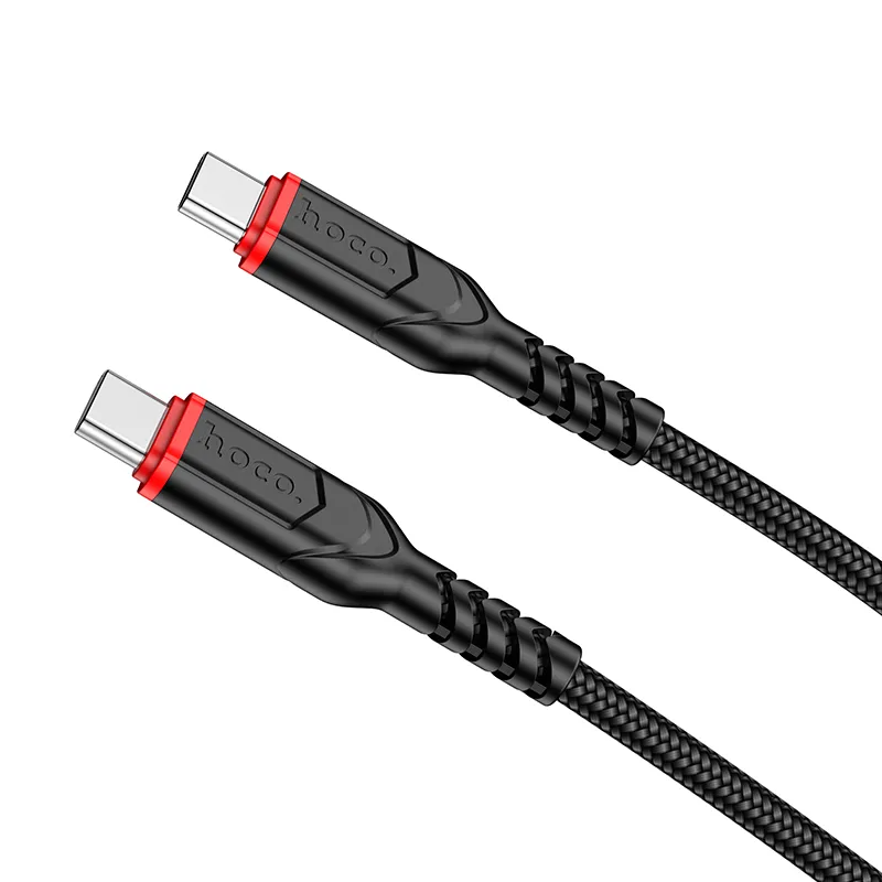 USB-C Data- en Oplaadkabel - USB-C HOCO X59 Victory, 60W, 3m, Zwart