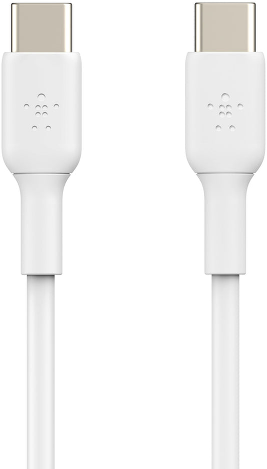 USB-C Data- en Oplaadkabel - USB-C Belkin BoostCharge, 60W, 1m, Wit CAB003bt1MWH