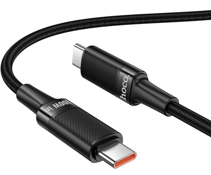 USB-C Data- en Oplaadkabel - USB-C HOCO U153 Extreme, 100W, 1,2m, Zwart