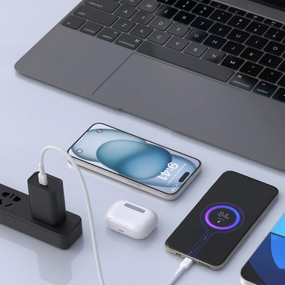 USB-C Data- en Oplaadkabel - USB-C Dudao L9C Max, 240W, 1,2m, Wit