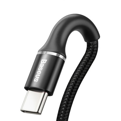 Baseus Halo USB-A - USB-C Data and Charging Cable, 18W, 3m, Black