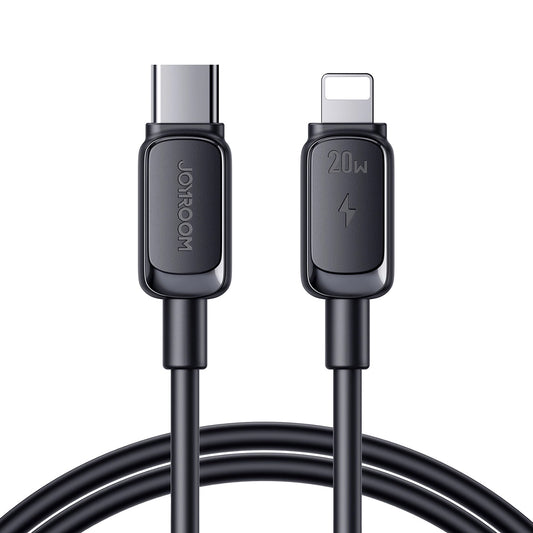 USB-C - Lightning Data en Oplaadkabel Joyroom A14, 20W, 1.2m, Zwart