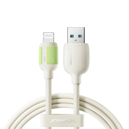 USB-A - Lightning Data- en Oplaadkabel Joyroom S-A53, 18W, 1.2m, Beige