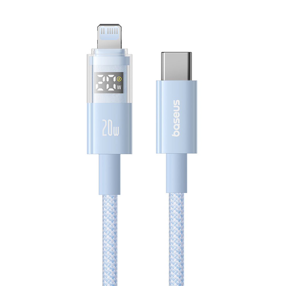 Data- en Oplaadkabel USB-C - USB-C Baseus Display 2, 100W, 1m, Blauw P10382702311-00