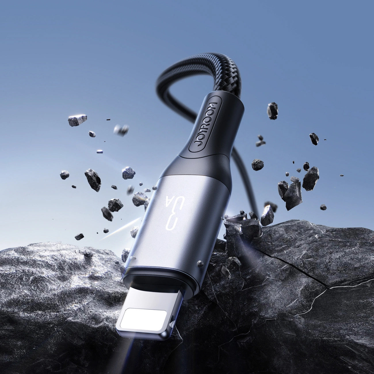 USB-A - Lightning Joyroom S-A28 Flash Data- en Oplaadkabel, 18W, 2m, Zwart