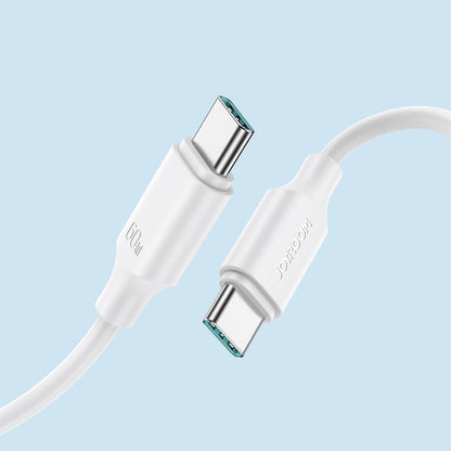 USB-C Data- en Oplaadkabel - USB-C Joyroom S-A9, 60W, 1m, Wit