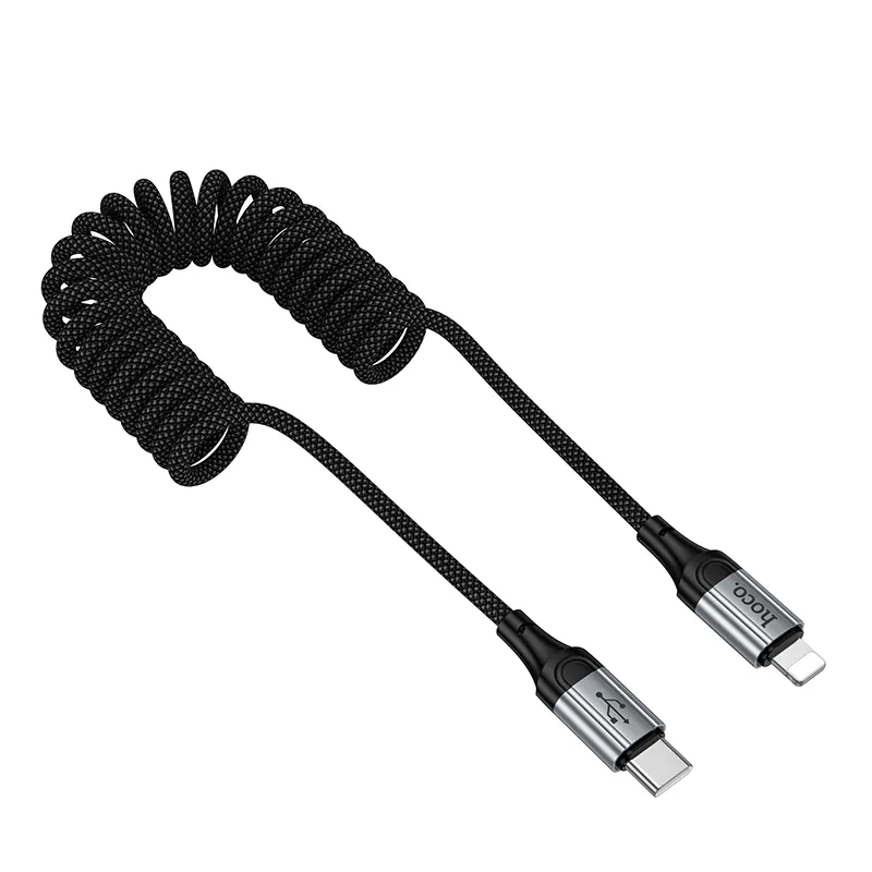 USB-C - Lightning Data- en Oplaadkabel HOCO X121, 27W, 1.5m, Zwart
