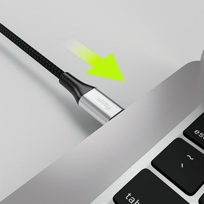 USB-C Data- en Oplaadkabel - USB-C Allity. AUC-01, 100W, 1m, Zwart