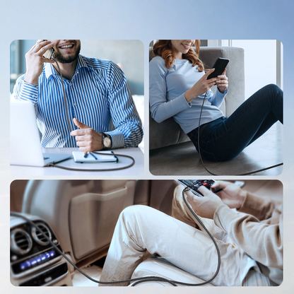 Data- en Oplaadkabel USB-A - USB-C Joyroom S-A25 Light-Speed, 100W, 1.2m, Zwart