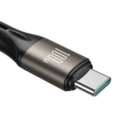 USB-C Data- en Oplaadkabel - USB-C Joyroom S-A25 Light-Speed, 100W, 1.2m, Zwart