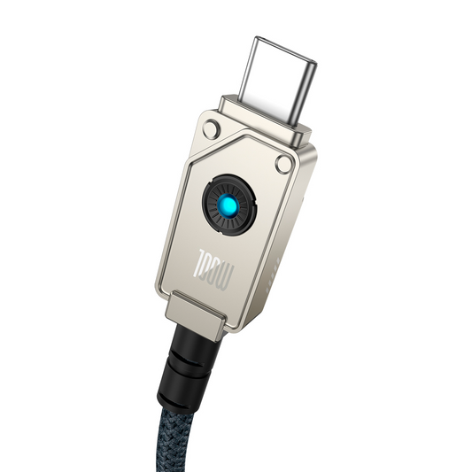 USB-C Data- en Oplaadkabel - USB-C Baseus Unbreakable, 100W, 2m, Wit P10355800221-01