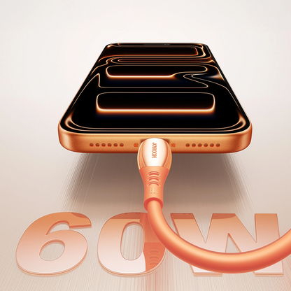 USB-C Data- en Oplaadkabel - USB-C Joyroom S-A59 Vibrant, 60W, 1.2m, Oranje