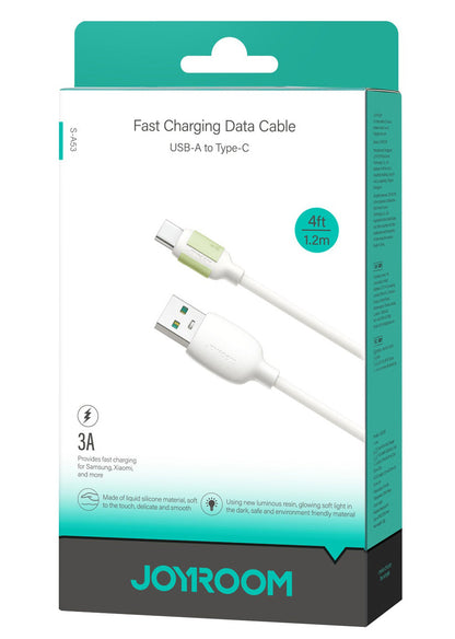 Data- en Oplaadkabel USB-A - USB-C Joyroom S-A53, 18W, 1.2m, Beige