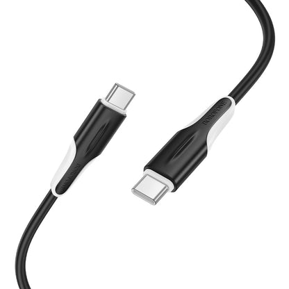 USB-C - USB-C Datakabel en Oplaadkabel Borofone BX119 New, 60W, 1m, Zwart