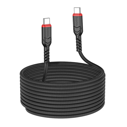 USB-C Data- en Oplaadkabel - USB-C HOCO X59 Victory, 60W, 3m, Zwart