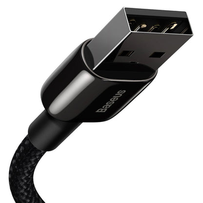 Data and Charging Cable USB-A - Lightning Baseus Tungsten Gold, 20W, 1m, Black CALWJ-01