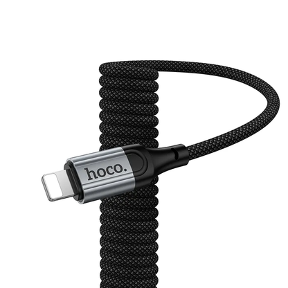USB-A - Lightning Data- en Oplaadkabel HOCO X121, 27W, 1.5m, Zwart