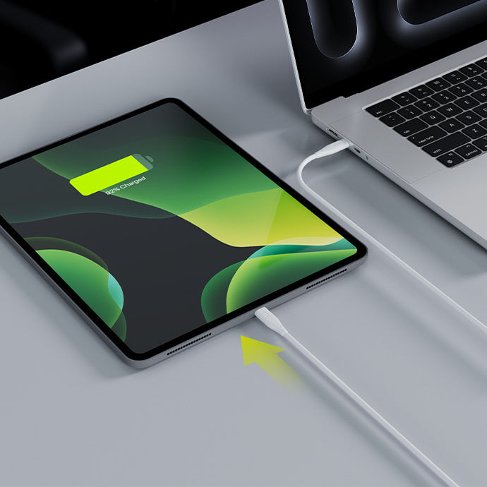 USB-C Data- en Oplaadkabel - USB-C Allity. AUC-02, 100W, 2m, Wit