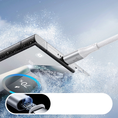 Data- en Oplaadkabel USB-A - USB-C Joyroom S-A28 Flash, 18W, 1m, Wit