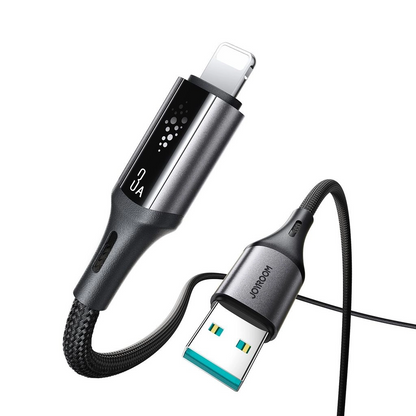 Data- en Oplaadkabel USB-A - Lightning Joyroom S-A60 StarTalk, 18W, 1.2m, Zwart